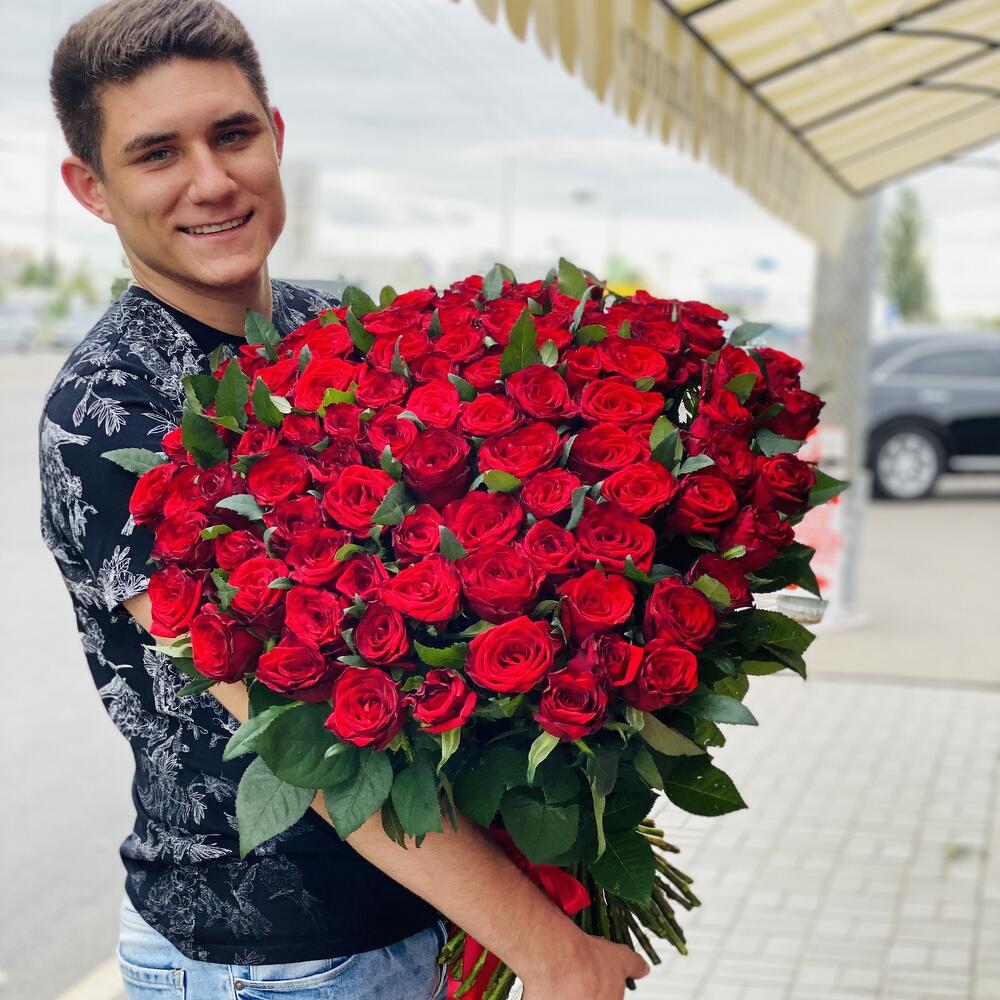 букет 101 червона троянда LovE_U